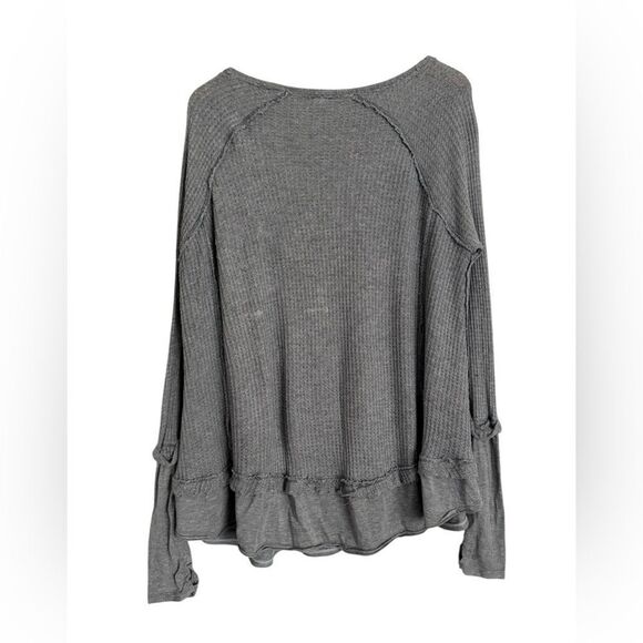 NWOT Free People Laguna Thermal V-Neck Blouse - Picture 7 of 8